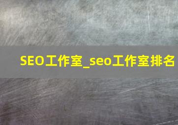 SEO工作室_seo工作室排名