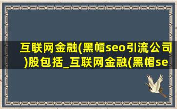 互联网金融(黑帽seo引流公司)股包括_互联网金融(黑帽seo引流公司)上市公司