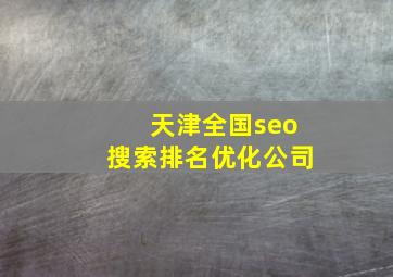 天津全国seo搜索排名优化公司