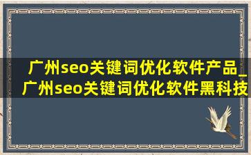 广州seo关键词优化软件产品_广州seo关键词优化软件黑科技
