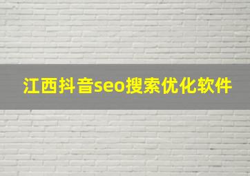 江西抖音seo搜索优化软件