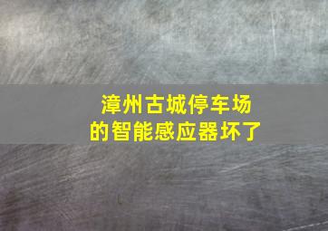 漳州古城停车场的智能感应器坏了